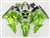 Motorcycle Fairings Kit - 2002-2005 Kawasaki ZX12R Mean Green Fairings | NK10205-19