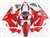 Motorcycle Fairings Kit - 2002-2005 Kawasaki ZX12R Fire Red Metallic Fairings | NK10205-2