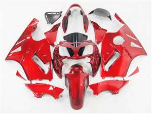 Motorcycle Fairings Kit - 2002-2005 Kawasaki ZX12R Fire Red Metallic Fairings | NK10205-2