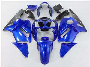 Motorcycle Fairings Kit - 2002-2005 Kawasaki ZX12R Plasma Blue Fairings | NK10205-24