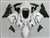 Motorcycle Fairings Kit - 2004-2005 Kawasaki ZX10R Gloss White/Black Fairings | NK10405-12