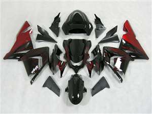 Motorcycle Fairings Kit - 2004-2005 Kawasaki ZX10R Red Flame Fairings | NK10405-20