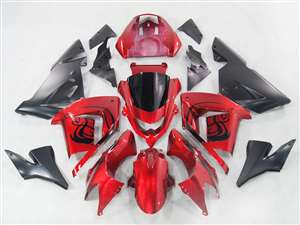 Motorcycle Fairings Kit - 2004-2005 Kawasaki ZX10R Candy Red Fairings | NK10405-6