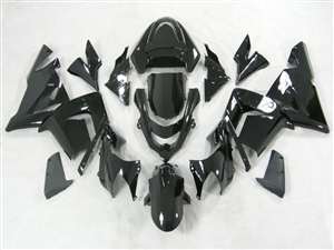 Motorcycle Fairings Kit - 2004-2005 Kawasaki ZX10R Gloss Black Fairings | NK10405-8