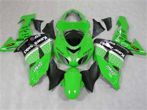 Motorcycle Fairings Kit - 2006-2007 Kawasaki ZX10R Motorcycle Racer Green Fairings | NK10607-20