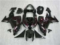 Motorcycle Fairings Kit - 2006-2007 Kawasaki ZX10R Deep Red Flame Fairings | NK10607-23