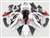 Motorcycle Fairings Kit - 2006-2007 Kawasaki ZX10R White/Metallic Red Flame Fairings | NK10607-41