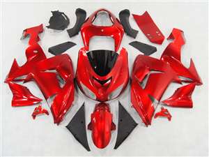 Motorcycle Fairings Kit - Candy Red 2006-2007 Kawasaki ZX10R Motorcycle Fairings | NK10607-5