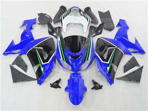 Motorcycle Fairings Kit - 2006-2007 Kawasaki ZX10R Blue/Black Fairings | NK10607-7