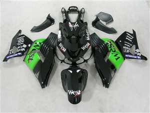 Motorcycle Fairings Kit - 2006-2011 Kawasaki ZX14R West Green Fairings | NK10611-11