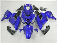 Motorcycle Fairings Kit - 2006-2011 Kawasaki ZX14R Plasma Blue Fairings | NK10611-12