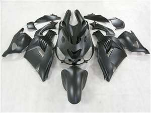 Motorcycle Fairings Kit - 2006-2011 Kawasaki ZX14R Matte Black Fairings | NK10611-13