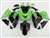 Motorcycle Fairings Kit - 2006-2011 Kawasaki ZX14R Green/Black Fairings | NK10611-2