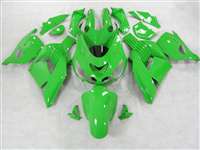 Motorcycle Fairings Kit - 2006-2011 Kawasaki ZX14R Green Fairings | NK10611-27