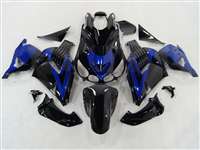 Motorcycle Fairings Kit - Black/Blue 2006-2011 Kawasaki ZX14R Motorcycle Fairings | NK10611-32