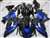 Motorcycle Fairings Kit - 2006-2011 Kawasaki ZX14R Black/Plasma Blue Fairings | NK10611-8