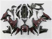 Motorcycle Fairings Kit - 2008-2010 Kawasaki ZX10R Red Fire Fairings | NK10810-4