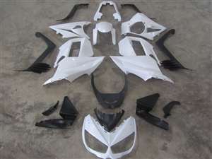 Motorcycle Fairings Kit - 2010-2015 Kawasaki Ninja 1000 Unpainted White Fairings | NK11015-1