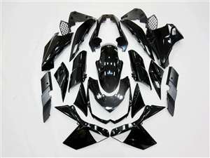 Motorcycle Fairings Kit - 2010-2015 Kawasaki Ninja 1000 Gloss Black Fairings | NK11015-2