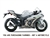 Motorcycle Fairings Kit - 2016-2020 Kawasaki ZX10R White/Titanium Fairings | NK11618-5
