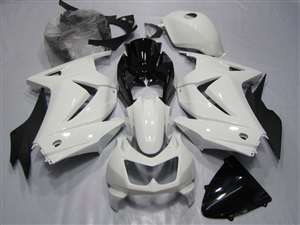 Motorcycle Fairings Kit - 2008-2012 Kawasaki Ninja 250R Pearl White Fairings | NK20812-11