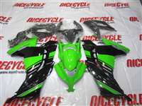 Motorcycle Fairings Kit - 2013-2017 Kawasaki Ninja 300 Green/Black OEM Style Fairings | NK31317-3