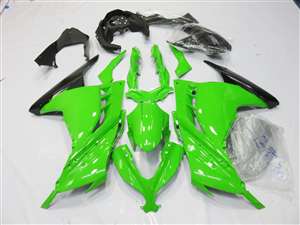 Motorcycle Fairings Kit - 2013-2017 Kawasaki Ninja 300 Mean Green Fairings | NK31317-8