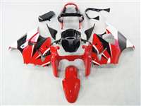 Motorcycle Fairings Kit - Kawasaki 2000-2002 ZX6R and 2005-2009 ZZR600 Crazy Red/White Fairings | NK60002-10