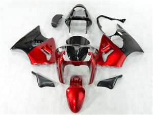 Motorcycle Fairings Kit - Kawasaki 2000-2002 ZX6R and 2005-2009 ZZR600 Motorcycle Candy Red Fairings | NK60002-11