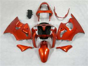 Motorcycle Fairings Kit - Kawasaki 2000-2002 ZX6R and 2005-2009 ZZR600 Candy Orange Fairings | NK60002-36