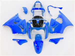 Motorcycle Fairings Kit - Kawasaki 2000-2002 ZX6R and 2005-2009 ZZR600 Bright Metallic Blue Fairings | NK60002-47