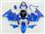 Motorcycle Fairings Kit - Plasma Blue Kawasaki 2000-2002 ZX6R and 2005-2009 ZZR600 Motorcycle Fairings | NK60002-49