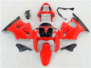 Motorcycle Fairings Kit - Red Kawasaki 2000-2002 ZX6R and 2005-2009 ZZR600 Motorcycle Fairings | NK60002-52