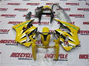 Motorcycle Fairings Kit - Kawasaki 2000-2002 ZX6R and 2005-2009 ZZR600 Yellow Fairings | NK60002-55