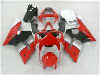 Motorcycle Fairings Kit - 2003-2004 Kawasaki ZX6R Red/Black OEM Style Fairings | NK60304-4