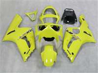 Motorcycle Fairings Kit - 2003-2004 Kawasaki ZX6R Solid Yellow Fairings | NK60304-6