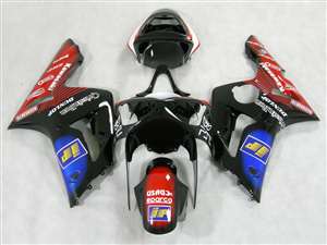 Motorcycle Fairings Kit - 2003-2004 Kawasaki ZX6R Playstation Fairings | NK60304-7