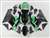 Motorcycle Fairings Kit - 2005-2006 Kawasaki ZX6R Black/Mint Green Fairings | NK60506-10