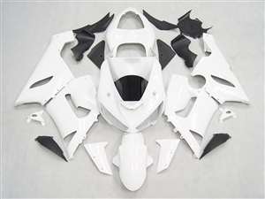 Motorcycle Fairings Kit - 2005-2006 Kawasaki ZX6R Gloss White Fairings | NK60506-13