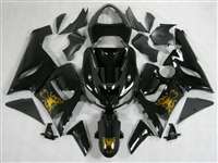 Motorcycle Fairings Kit - 2005-2006 Kawasaki ZX6R Gold Butterfly Fairings | NK60506-25