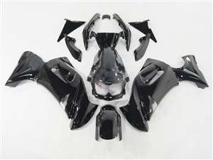 Motorcycle Fairings Kit - 2006-2008 Kawasaki Ninja 650R / ER6s Solid Black Fairings | NK60608-1