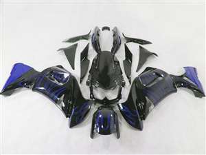 Motorcycle Fairings Kit - 2006-2008 Kawasaki Ninja 650R / ER6s Blue Flame Fairings | NK60608-4