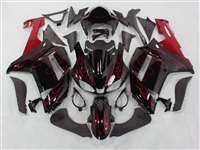 Motorcycle Fairings Kit - 2007-2008 Kawasaki ZX6R Metallic Red Fire Fairings | NK60708-11