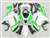 Motorcycle Fairings Kit - 2007-2008 Kawasaki ZX6R Neon Green/White Fairings | NK60708-24