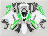 Motorcycle Fairings Kit - 2007-2008 Kawasaki ZX6R Neon Green/White Fairings | NK60708-24