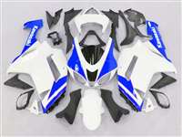 Motorcycle Fairings Kit - 2007-2008 Kawasaki ZX6R Blue/White Fairings | NK60708-25