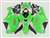 Motorcycle Fairings Kit - 2007-2008 Kawasaki ZX6R Bright Green Fairings | NK60708-29