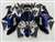 Motorcycle Fairings Kit - 2007-2008 Kawasaki ZX6R Metallic Blue Tribal Fairings | NK60708-33