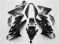 Motorcycle Fairings Kit - 2009-2011 Kawasaki Ninja 650R / ER6s Gloss/Matte Black Fairings | NK60911-3