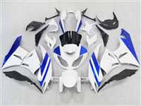 Motorcycle Fairings Kit - 2009-2012 Kawasaki ZX6R White/Blue Fairings | NK60912-7
